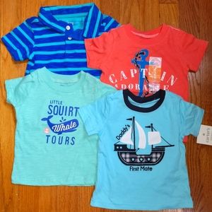 Lot of 4 Boys T-shirts NWT size 12m
